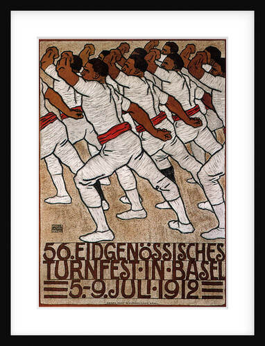56th Federal Gymnastics Festival in Basel, 1912 by Eduard Renggli the Younger