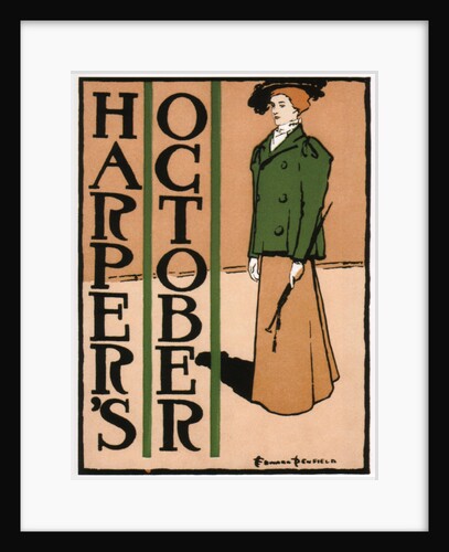 Harpers October, 1895 by Edward Penfield