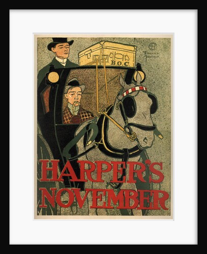 Harpers November, 1896 by Edward Penfield