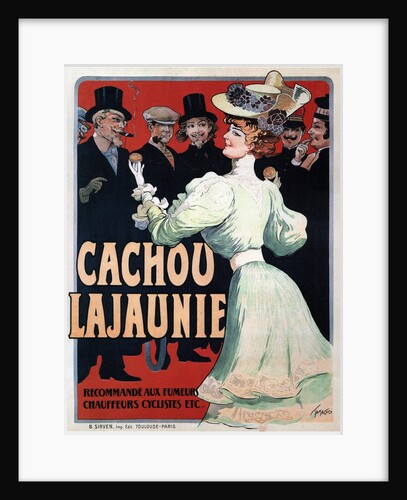 Cachou Lajaunie. Recommandé aux Fumeurs Chauffeurs Cyclistes etc, c. 1890 by Francisco Tamagno