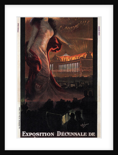 Exposition décennale de lAutomobile au Grand Palais, 1907 by Georges Antoine Rochegrosse