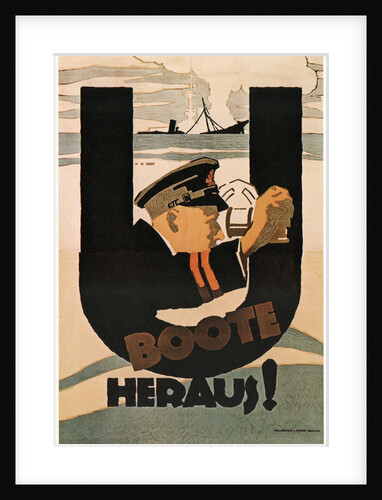 The U-boats Are Out!, 1917 by Hans Rudi Erdt