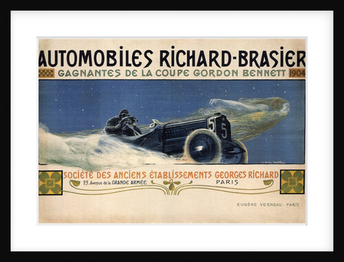 Automobiles Richard-Brasies, 1904 by Henri Jules Ferdinand Bellery-Desfontaines