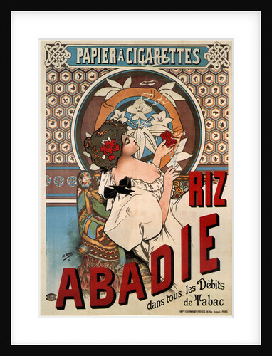Advertising Poster for the tissue paper Abadie, 1898 by Henri Gray