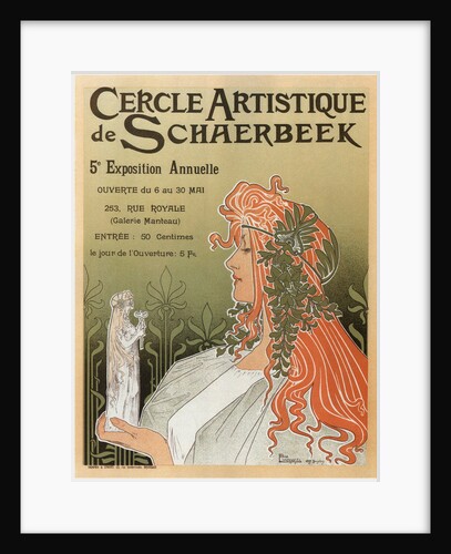 Artistic Club of Schaerbeek, 5th annual show, 1897 by Henri Privat-Livemont