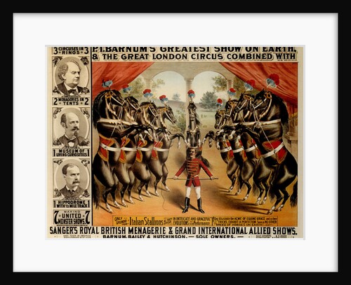 Barnums Greatest Show On Earth, 1882 by The Strobridge Lithographing Company