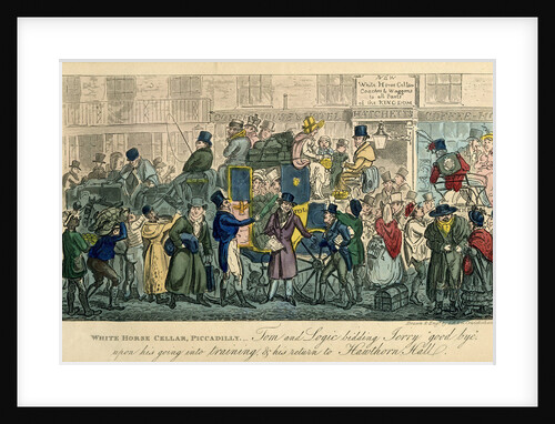 White Horse Cellar, Piccadilly by Isaac Robert Cruikshank