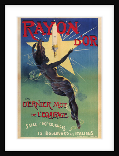 Rayon dor - Dernier mot de lEclairage, 1895 by Jean de Paléologue