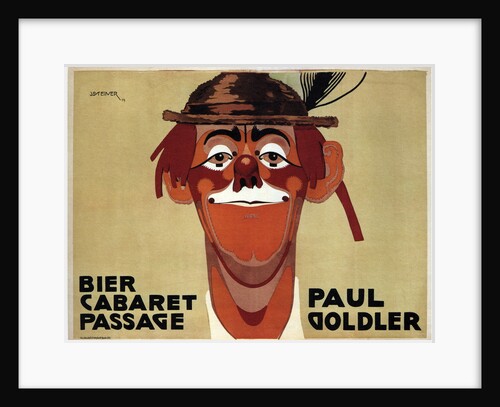 Bier Cabaret Passage. Paul Goldler, 1914 by Jo Steiner
