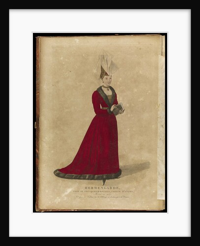 Ermengarde of Anjou, Duchess of Aquitaine and Brittany, Late 18th cent by Georges Jacques Gatine