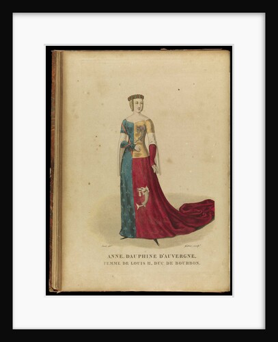 Anne of Auvergne, Countess of Forez and Duchess of Bourbon, Late 18th cent by Georges Jacques Gatine