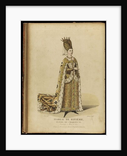 Isabeau de Bavière, Queen of France, Late 18th cent by Georges Jacques Gatine