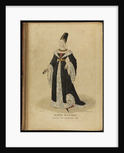 Marie of Anjou, Queen of France, Late 18th cent by Georges Jacques Gatine