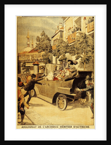 The Assassination of Archduke Franz Ferdinand of Austria and his wife, Duchess Sophia, by Gavrilo Pr by Anonymous