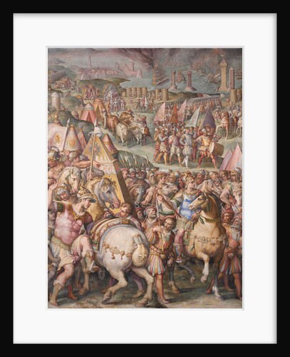 The emperor Maximilian lifts the Siege of Livorno, 1568-1571 by Giorgio Vasari