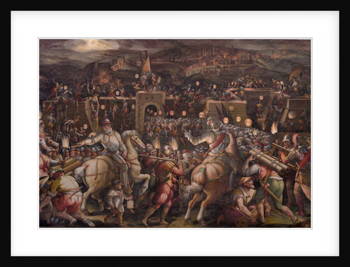 The storming of the fortress near Porta Camollia in Siena, 1570 by Giorgio Vasari