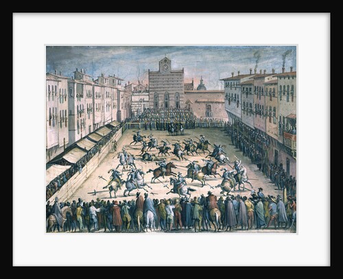 Horse Joust at the Piazza Santa Croce, 1561-1562 by Johannes Stradanus