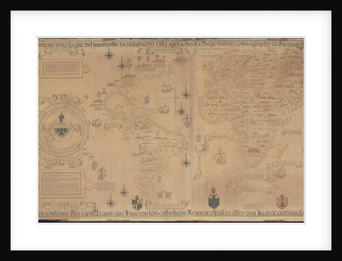 World Map (Propoganda), 1529 by Diogo Ribeiro