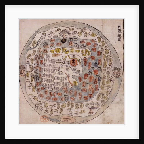 Chonhado (Map of All Under Heaven), Mid of the 18th cen by Anonymous master