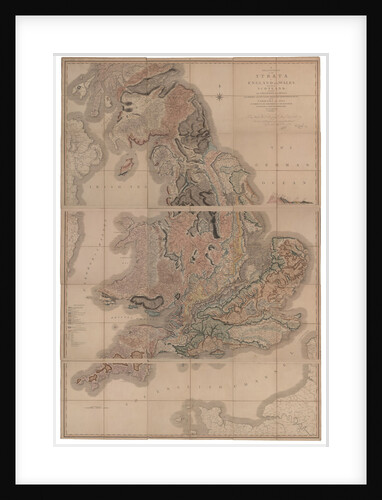 Delineation of the Strata of England and Wales with a Part of Scotland (The first geological map of by William Smith