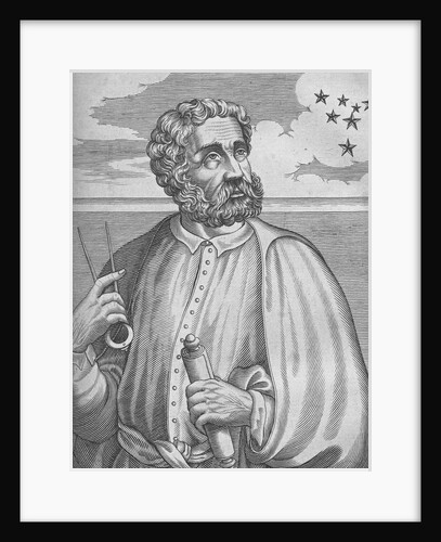 Portrait of Ferdinand Magellan. (From Isaac Bullart?s Academie des sciences et des arts), 1682 by Nicolas de Larmessin