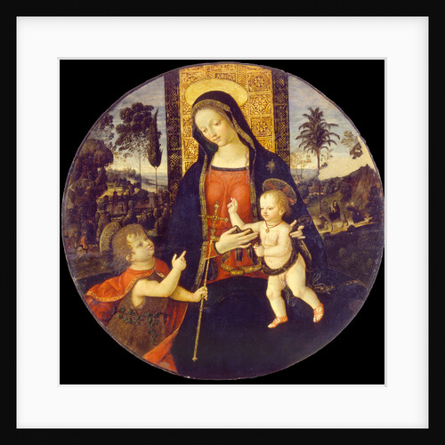 Virgin and child with John the Baptist as a Boy, 1490-1500 by Bernardino Pinturicchio