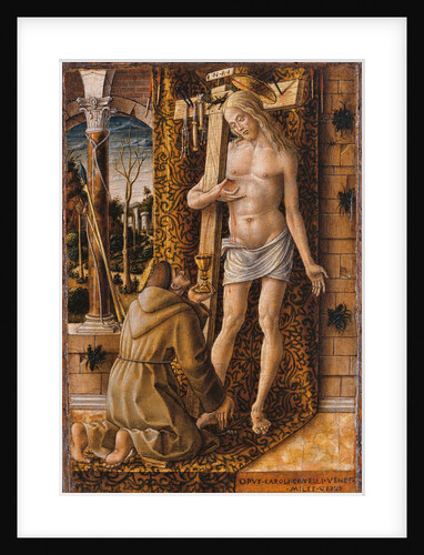 Saint Francis Catches the Blood of Christ from the Wounds, 1480-1490 by Carlo Crivelli