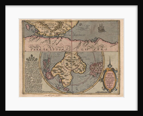 Chica sive Patagonica et Australis Terra (From Geographisches Handtbuch), 1600 by Matthias Quad