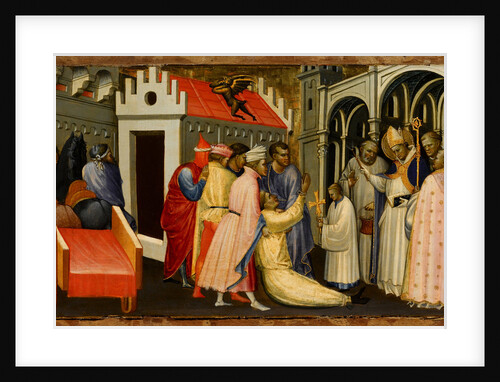 Saint Hugh of Lincoln Exorcises a Man Possessed by the Devil, 1404-1407 by Gherardo Starnina