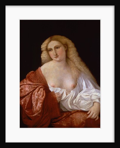 Portrait of a Woman (Portrait of a Courtesan), 1520 by Jacopo Palma il Vecchio the Elder