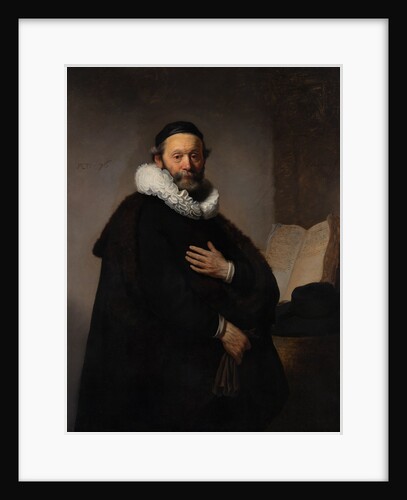 Portrait of Remonstrant Minister Johannes Wtenbogaert, 1633 by Rembrandt van Rhijn