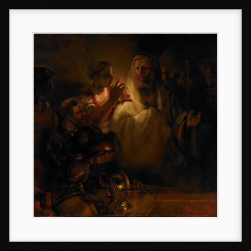 The Denial of Saint Peter, 1660 by Rembrandt van Rhijn