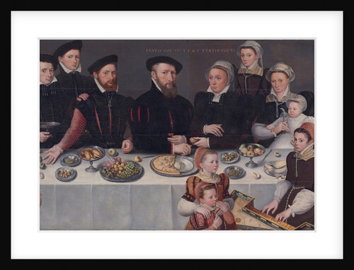 Family-portrait of Pierre de Moucheron, merchant in Middelburg and Antwerpen, his wife Isabeau de Ge by Anonymous