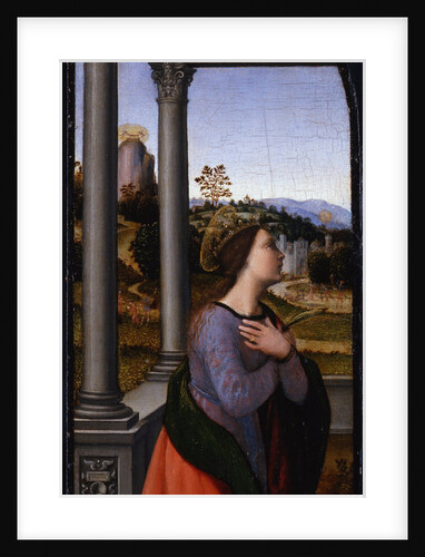 Triptych, left-hand panel: Saint Catherine of Alexandria, 1500 by Mariotto Albertinelli