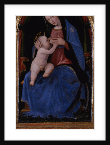 Triptych, central panel: Enthroned Maria lactans, 1500 by Mariotto Albertinelli