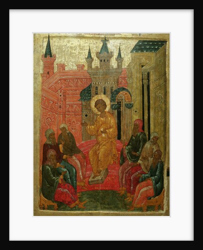Prepolowenie (Christ among the Doctors), 15th century by Russian icon
