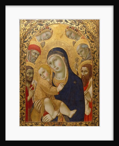 Madonna and Child with Saints Jerome, John the Baptist, Bernardino and Bartholomew, ca 1450-1475 by Sano di Pietro