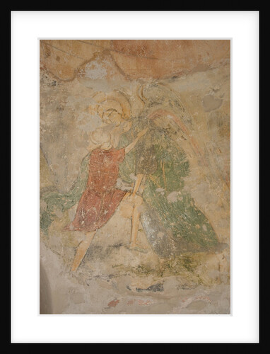 Jacob and the Angel, 12th century by Ancient Russian frescos