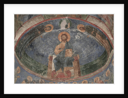 Christ Enthroned (Saviour of the World), 12th century by Ancient Russian frescos