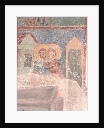 Meeting of Saints Joachim and Anne at the Golden Gate, 12th century by Ancient Russian frescos