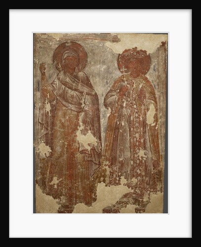 The Holy Martyrs, 14th century by Ancient Russian frescos