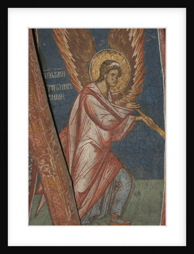 Angel with trumpet, ca 1350 by Anonymous