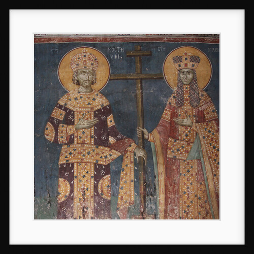 Exaltation of the Cross. Saints Constantine the Great and Helena, 1321-1322 by Anonymous