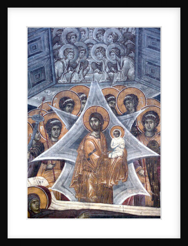 Christ with the soul of the Virgin at the Gates of Heaven, 1321-1322 by Anonymous