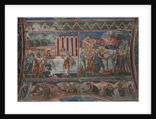 The Healing at Capernaum and other scenes from the Life of Christ, 14th century by Anonymous