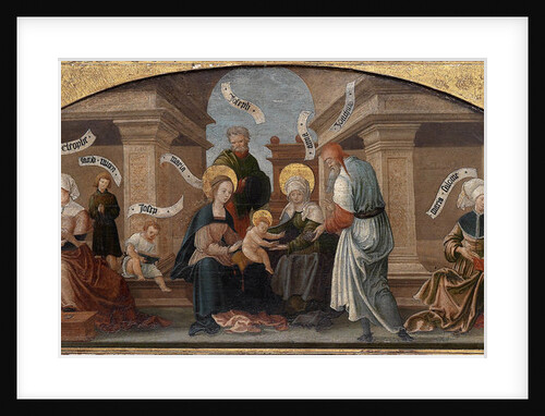 The Holy Kinship, Early16th cen by South German master