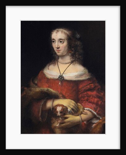 Portrait of a Lady with a Lap Dog, ca 1665 by Rembrandt van Rhijn