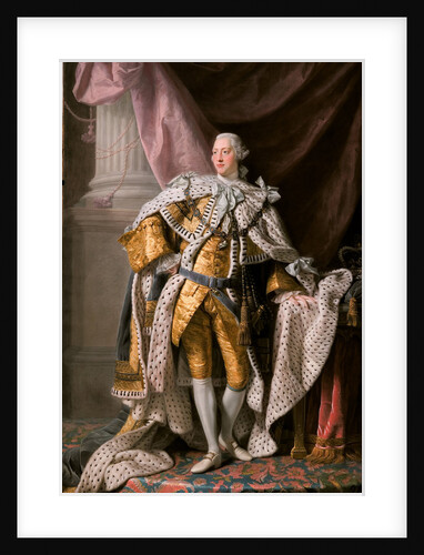 Portrait of the King George III of the United Kingdom in his Coronation Robes, ca 1770 by Ramsay
