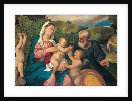 Rest on the Flight into Egypt, 1520s by Bonifacio Veronese