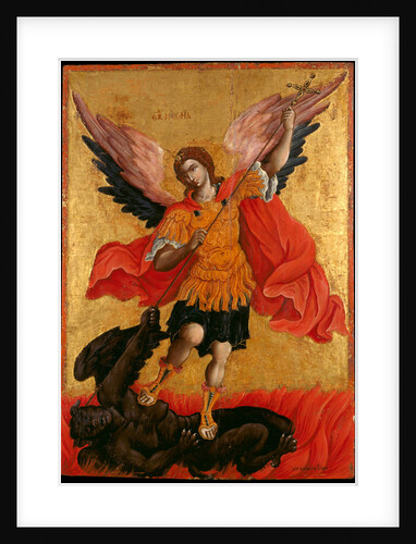 The Archangel Michael, Second Half of the 17th cen by Theodore Poulakis